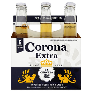 Corona Extra Beer Bottles 355mL (6 Bottle Pack)