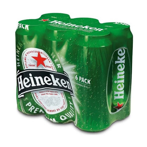 Heineken Cans 500mL (6 Can Pack)