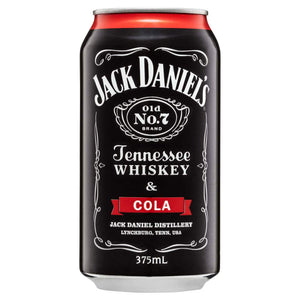 Jack Daniel's Tennessee Whiskey & Cola Cans 375mL 6 pack