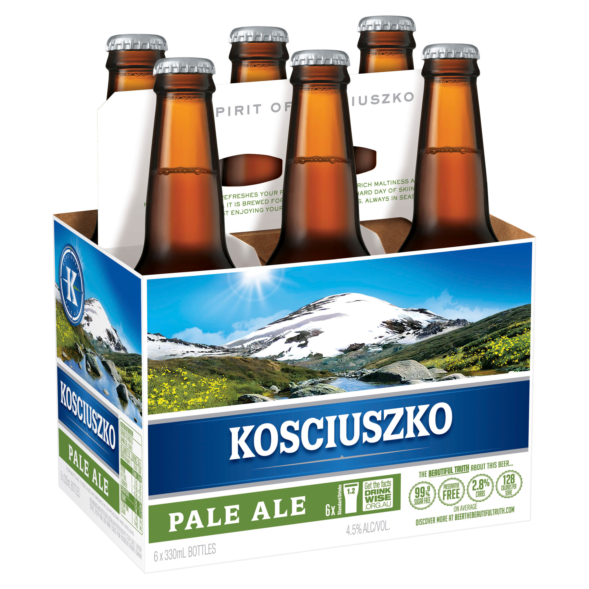 Kosciuszko Pale Ale 330mL (6 Bottle Pack)