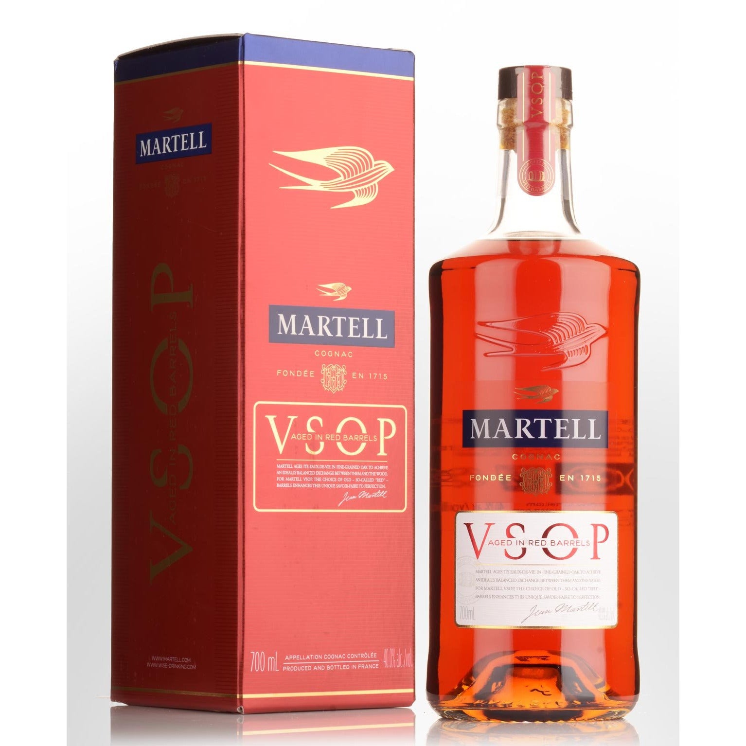 Martell Vsop Red Barrell Cognac 700mL