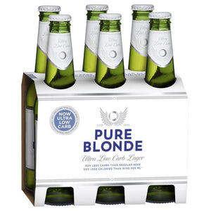 Pure Blonde Ultra Low Carb Lager 355mL (6 Bottle Pack)