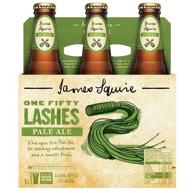 James Squire One Fifty Lashes Pale Ale Bottles 345mL (6 Bottle Pack)