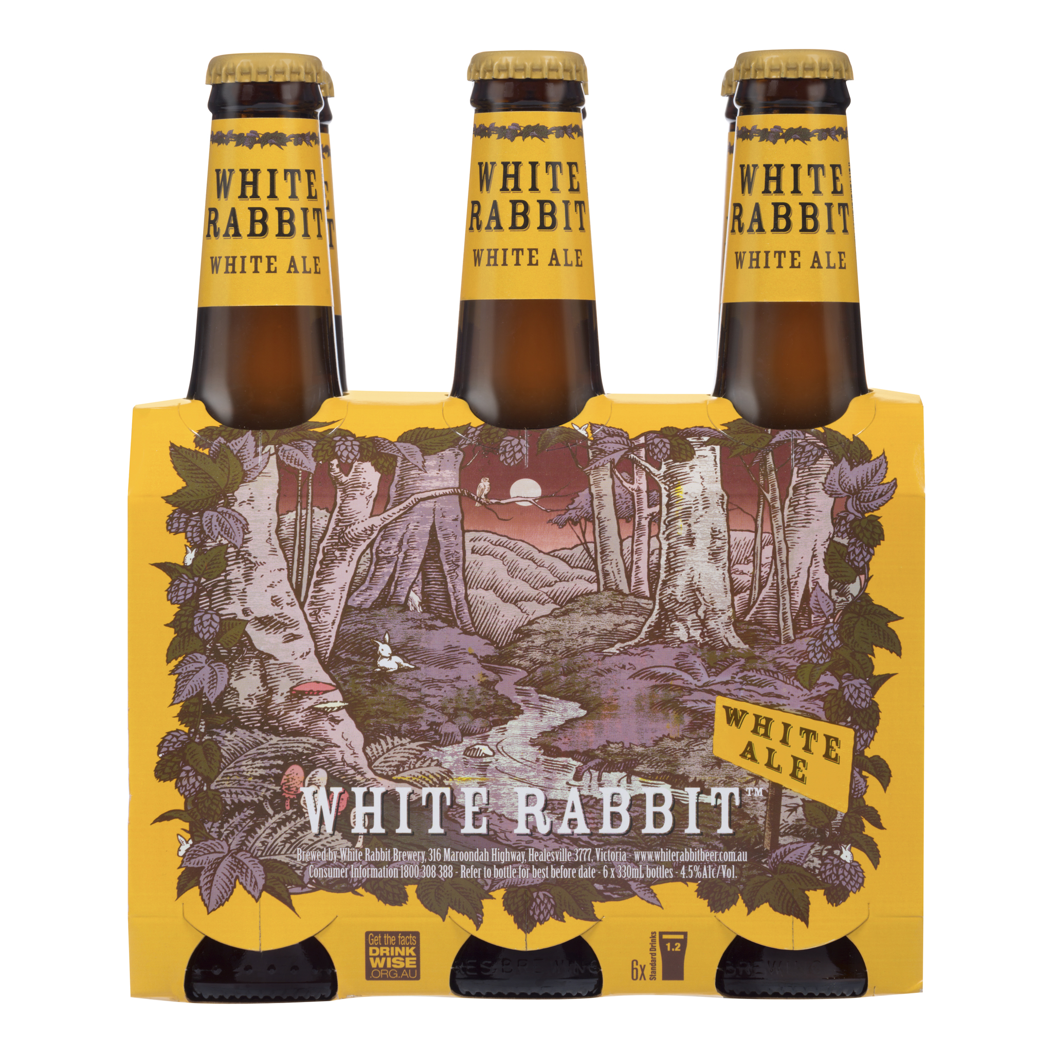 White Rabbit White Ale 330mL (6 Bottle Pack)